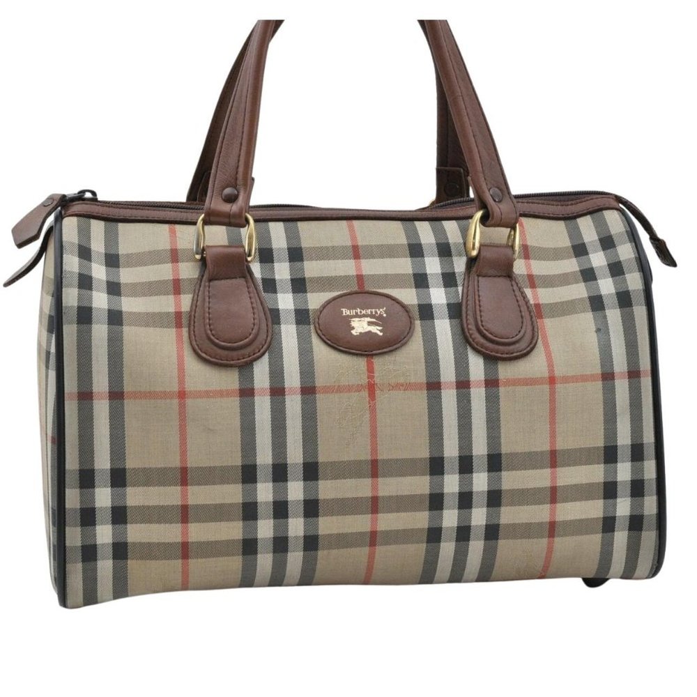 Auth Burberry Nova Check Hand Bag #27738B19 - Picture 2 of 12